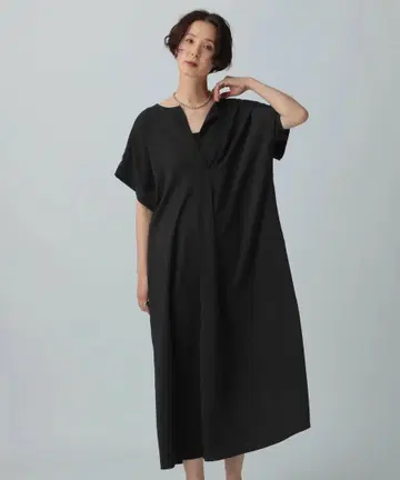 렙심 LEPSIM 카프탄 슬릿 원피스 블랙 검정 미사용 새상품 택 포함