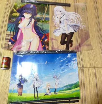Summer Pockets A2 클리어 포스터 3장 키 커피