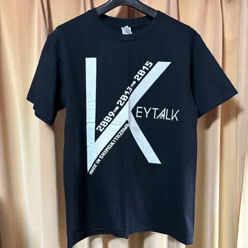 KEYTALK 반팔 티셔츠 반 T 무도관 블랙 검정 S