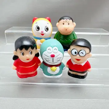 당시의 물건 레어 도라에몽 손가락 인형 소프트 비닐 피규어 쇼와 레트로