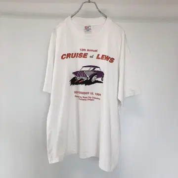빈티지 자동차 티셔츠 Hanes 90년대 90s 베르베르진