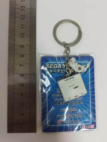 SEGA 게임 하드 키체인 피규어 세가 새턴