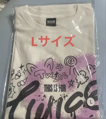 TWICE 투어 티셔츠 화이트 L 사이즈