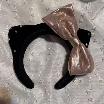유니버셜 머리띠 키티 블랙 핑크
