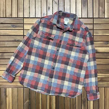 L.L.Bean 엘엘빈 체크 긴팔 플란넬 셔츠