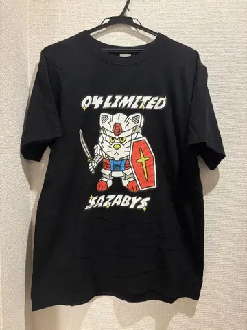04Limited Sazabyz 건담 티셔츠 블랙 L
