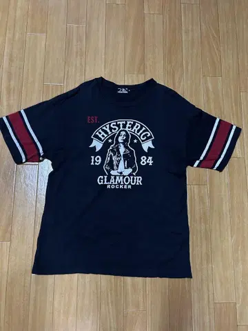 히스테릭 글래머 ROCKER 티셔츠 M 사이즈 네이비