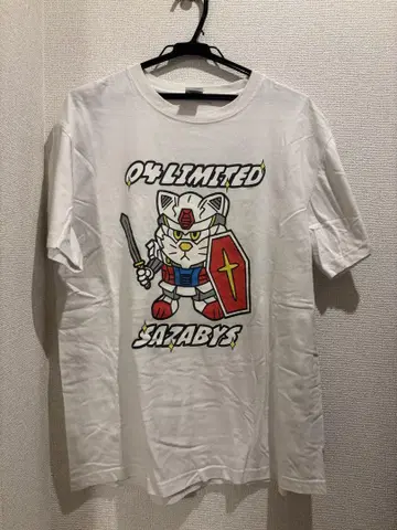04limitedsazabyz 건담 티셔츠 화이트 L
