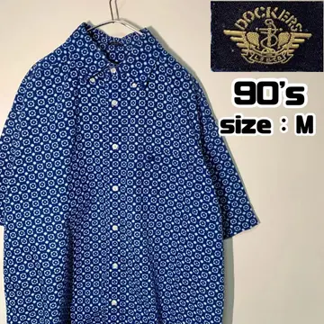 90s DOCKERS 다커스 알로하 셔츠 코튼 반팔 올 패턴 M