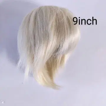 9 인치 인형 가발 SD DD 금발 숏 4