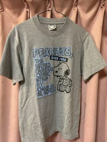 Peanuts 스누피 티셔츠 M 사이즈 그레이