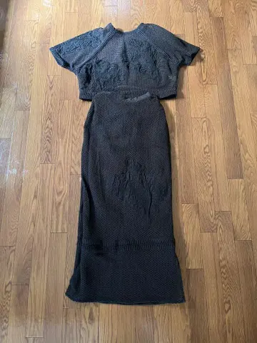 willfully 셋업 자수 메쉬 블랙