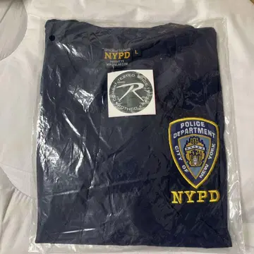 공식 NYPD 경찰 배지 티셔츠 네이비