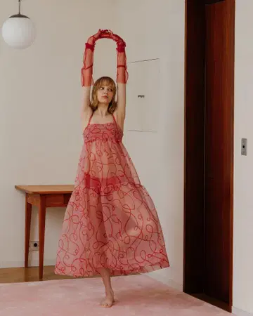 poppy 튤 원피스