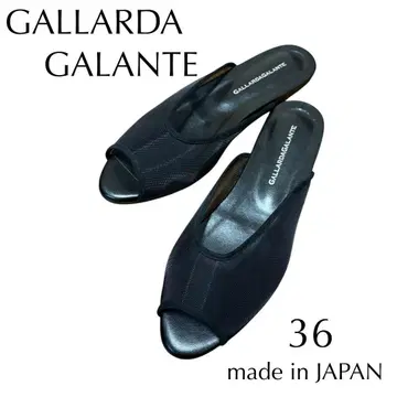 GALLARDA GALANTE 시어 플랫 샌들 블랙 36