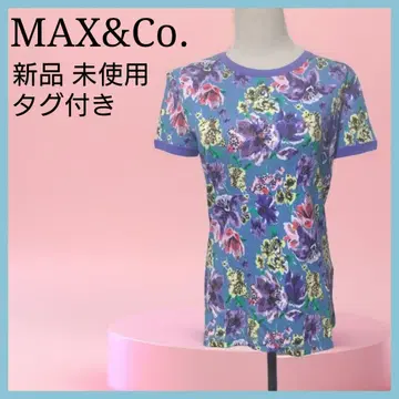 미사용 새상품 MAX&Co. 티셔츠 꽃무늬 반팔 티셔츠 L 사이즈