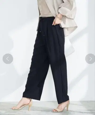 노리즈 솔리비아 와이드 팬츠 38 블랙