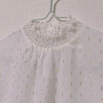 비침 프릴 셔츠
