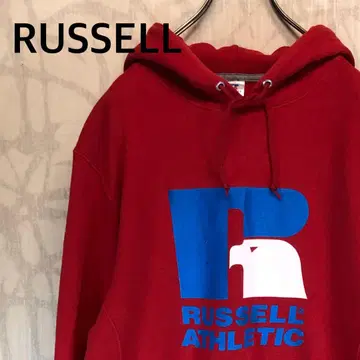 러셀 RUSSELL ATHLETIC 레드 후드티 R