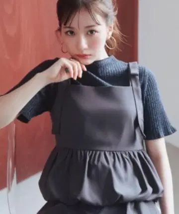 NATURAL BEAUTY BASIC 와이드 리브 라메 니트
