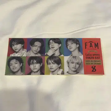 FAM 콘서트 티켓 스티커 LaLa 아레나 TOKYO-BAY