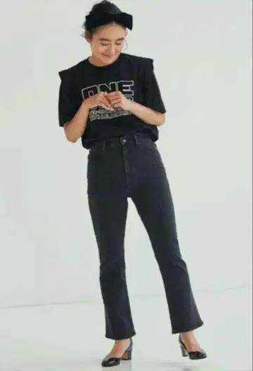 부츠 컷 데님, 플레어 데님 (다크 그레이, 다크 블루)