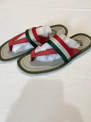 새상품 Orobianco 샌들 트리콜로 M