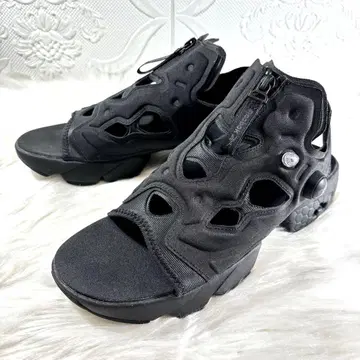 새상품 리복 펌프 퓨리 샌들 지퍼 블랙