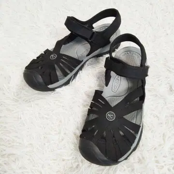 KEEN 킨 로즈 샌들 컴포트 샌들 스트랩 블랙 24.0