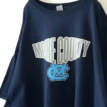 길단 MORE COUNTRY 티셔츠 2XL 네이비 컬러 구제 의류
