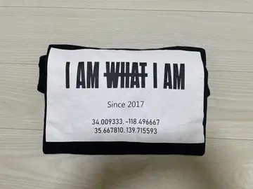 I AM WHAT I AM 맨투맨 트레이닝복 블랙 M 아타에 신지로