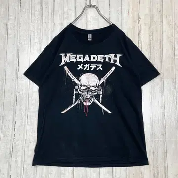 MEGADETH Japan tour Live 티셔츠 L 사이즈 블랙