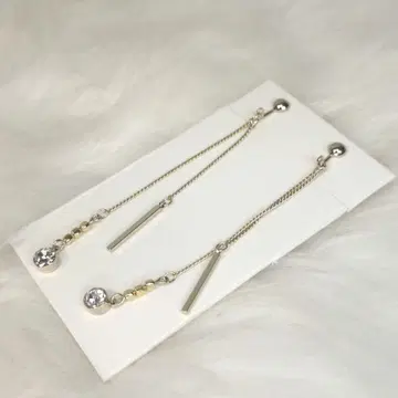 골드 스톤 롱 체인 액세서리 귀찌