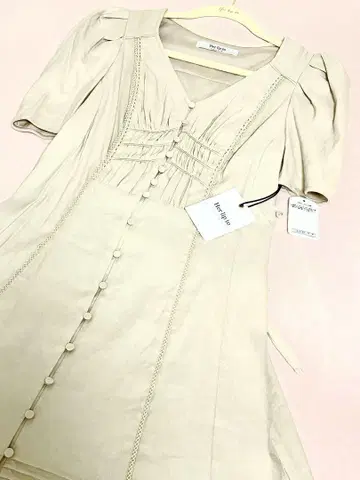 새상품 하립투 Time After Time Scalloped Dress
