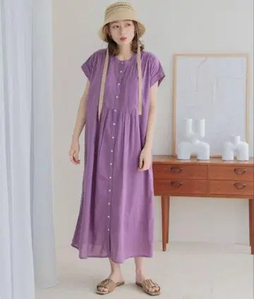 어반 리서치 써니 라벨 에어리 코튼 핀턱 원피스
