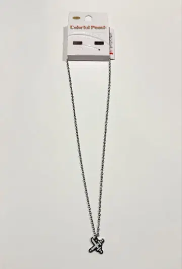 컬러풀 피치 아베일 목걸이 도누쿠