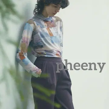 새상품급 pheeny 피니 시어 프린트 티셔츠