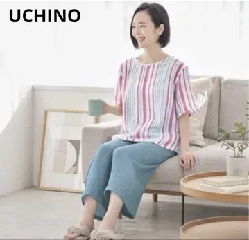 신상품 미사용 UCHINO 우치노 상쾌한 거즈 룸웨어 ANA 기내 판매
