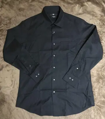 유니클로 긴팔 셔츠 블랙 XL