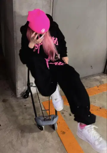 raindevil 셋업 핑크 L