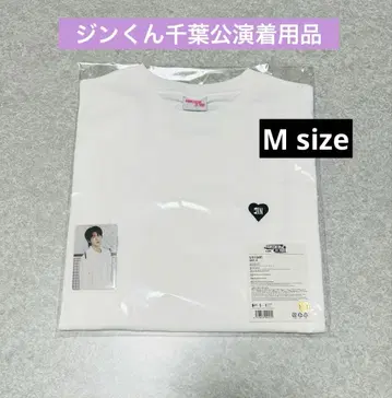 RUNSEOKJINinJAPAN 티셔츠 흰색 화이트 M 사이즈 jin