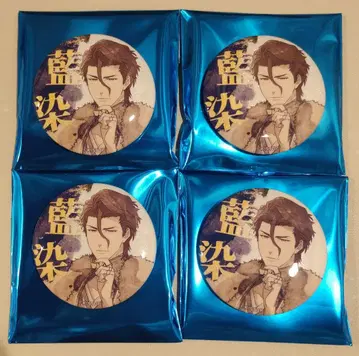 BLEACH 중국 상하이 네이비 나염 캔뱃지 4개 세트