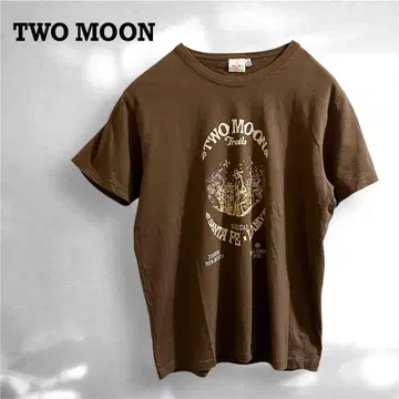 TWO MOON 투문 프린트 티셔츠 반팔