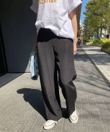 Spick&Span 도트 자카드 이지 팬츠