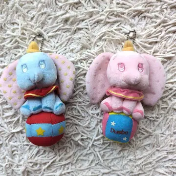 덤보 봉제 인형 마스코트 2종 세트