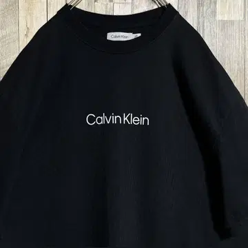 캘빈클라인 빅 로고 릴렉스 핏 티셔츠 블랙 L 구제 의류