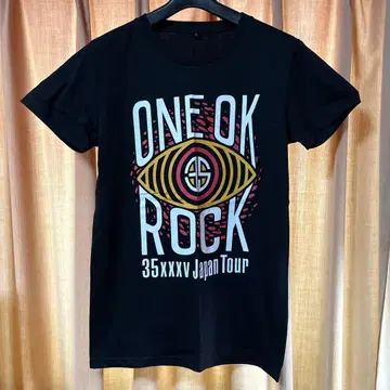 원오크 ONEOKROCK 반팔 티셔츠 상의 밴드 티 블랙 검정 S