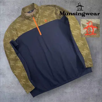 컨디션 최상 Munsingwear 하프 지퍼 게임 자켓 사이즈 L 골프