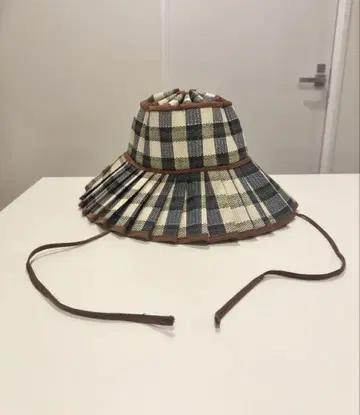 poet 접이식 플리츠 햇 밀짚모자 스트로우 햇