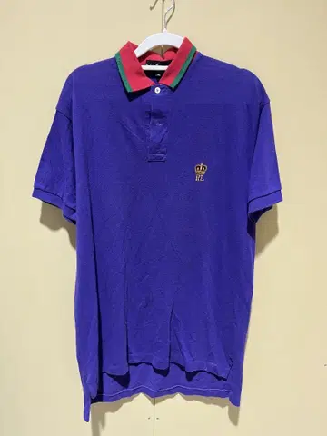 Ralph Lauren 보라색 피케 셔츠 M